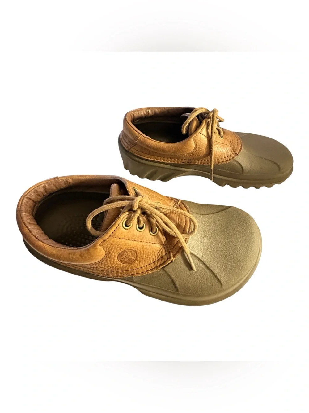 CROCS Islander Axle Men's Two-Tone Brown Boat Shoes